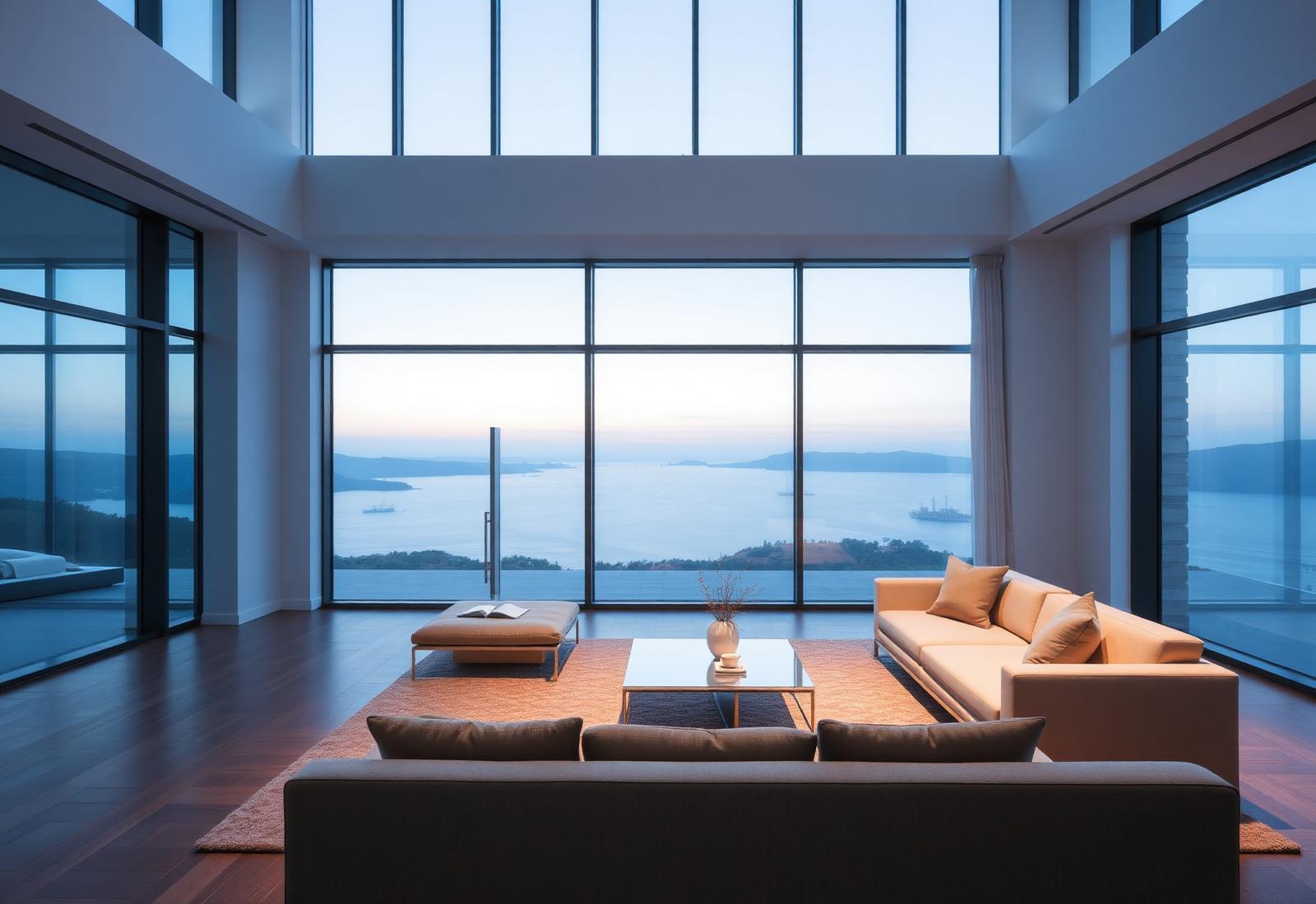 Luxury clean living room